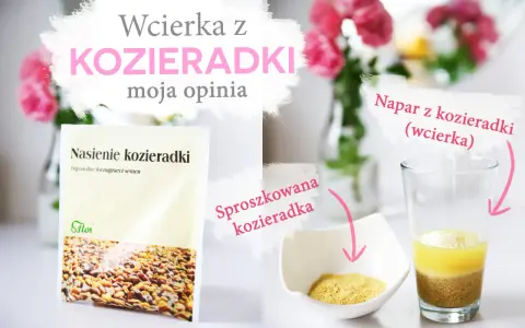 Domowa wcierka z kozieradki na włosy: nasiona, proszek i gotowy napar.